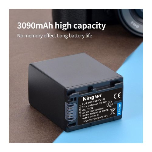 Батарея для фотоапарату Sony NP-FV100 (KingMa) 3090 mAh HPW-14172