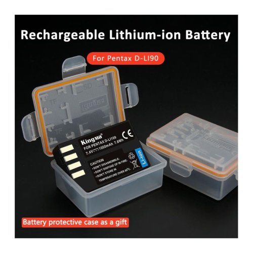 Батарея для фотоапарату Pentax D-LI109 (KingMa) 1050 mAh HPW-14159