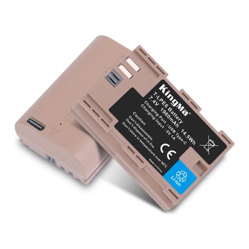 Батарея для фотоапарату Canon LP-E6 USB-C (KingMa) 1960 mAh HPW-14741