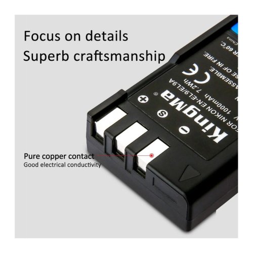 Батарея для фотоапарату Nikon EN-EL9 (KingMa) 1000 mAh HPW-14336