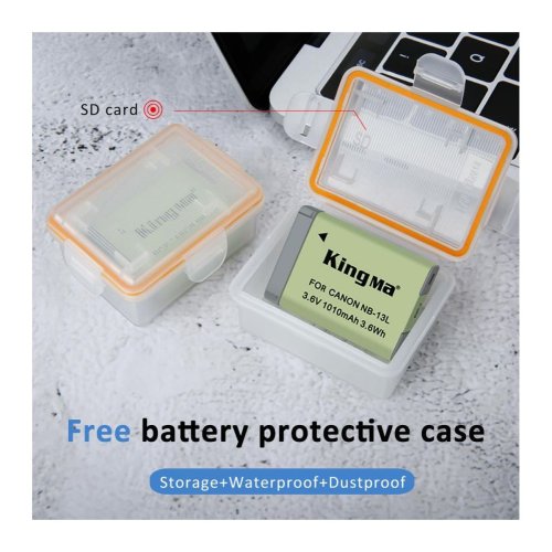 Батарея для фотоапарату Canon NB-13L (KingMa) 1010 mAh HPW-14170