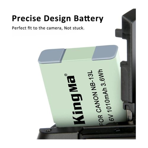 Батарея для фотоапарату Canon NB-13L (KingMa) 1010 mAh HPW-14170