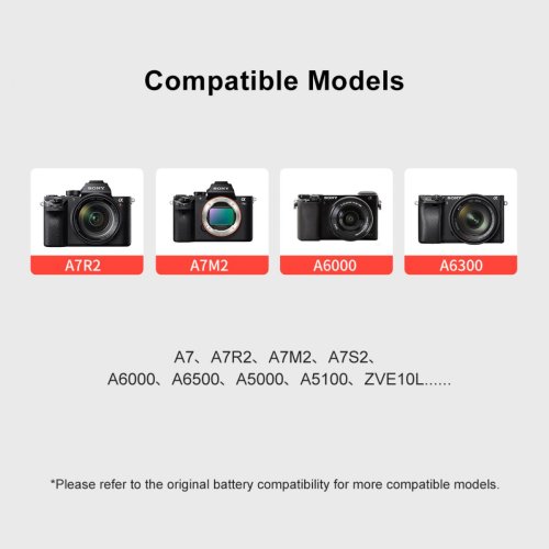 Батарея для фотоапарату Sony NP-FW50 USB-C (KingMa) 1080 mAh HPW-14743