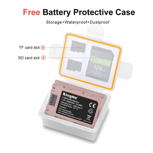 Батарея для фотоапарату Sony NP-FZ100 USB-C (KingMa) 2000 mAh HPW-14666