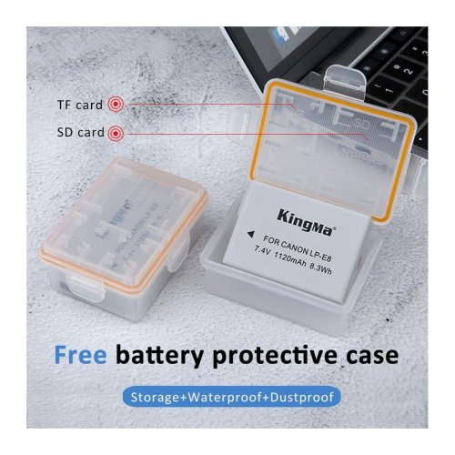 Батарея для фотоапарату Canon LP-E8 (KingMa) 1120 mAh HPW-14168