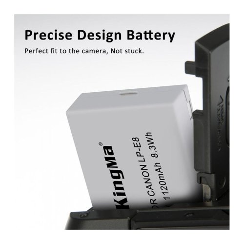 Батарея для фотоапарату Canon LP-E8 (KingMa) 1120 mAh HPW-14168
