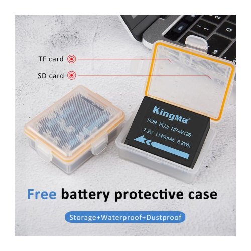 Батарея для фотоапарату Fujifilm NP-W126 (KingMa) 1260 mAh HPW-14118