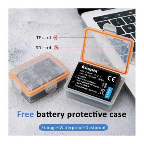 Батарея для фотоапарату Canon LP-E10 (KingMa) 1020 mAh HPW-14324