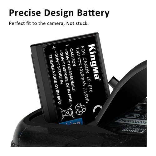 Батарея для фотоапарату Canon LP-E10 (KingMa) 1020 mAh HPW-14324