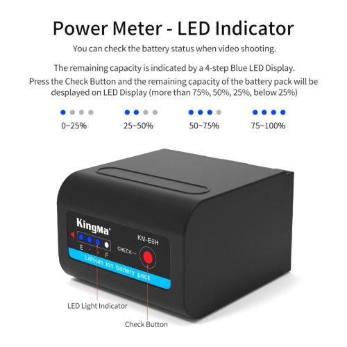 Батарея для фотоапарату Blackmagic KM-E6 (KingMa) 6000 mAh HPW-14536