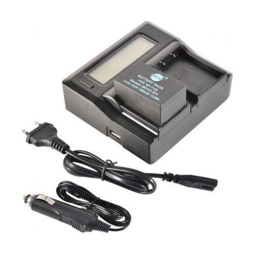 Інтелектуальний зарядний пристрій на 2 батареї (KingMa) для Fujifilm NP-T125 HPW-13304