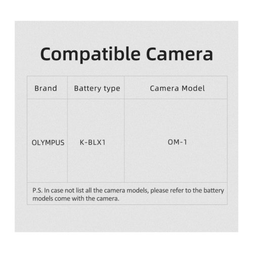 Батарея для фотоапарату Olympus BLX-1 (KingMa) 2000 mAh HPW-14744