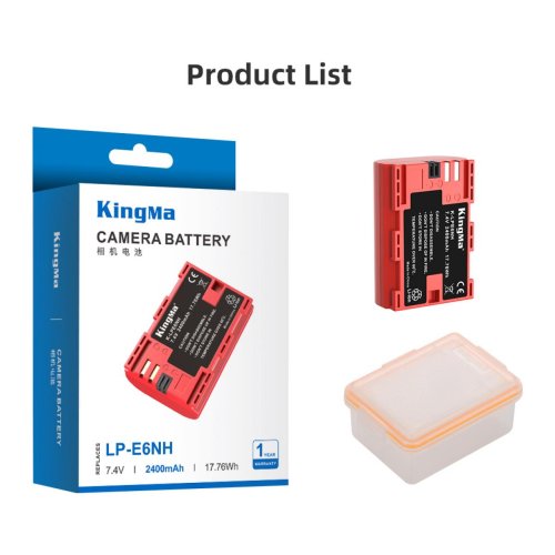 Батарея для фотоапарату Canon LP-E6NH (KingMa) 2400 mAh HPW-14668