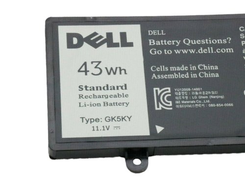 Батарея (оригінал) для Dell Inspiron: 3147 3148 3152 3153 3157 3158 7347 7348 7352 7353 7359 7558 7568 GK5KY 04K8YH 11.1V 3800mAh (43Wh)