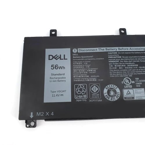 Бататея (оригінал) для Dell Inspiron G7 17 7700   V0GMT 4K1VM W62W6 0W62W6 11.4V 4649mAh (56Wh)