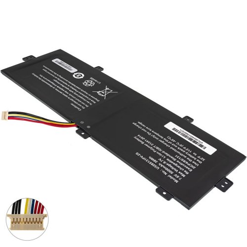 Батарея для  Prestigio SmartBook 141 C4 короткий (7см) кабель U3285131PV-2S 10P-9Lines  7.6V 5000mAh Black