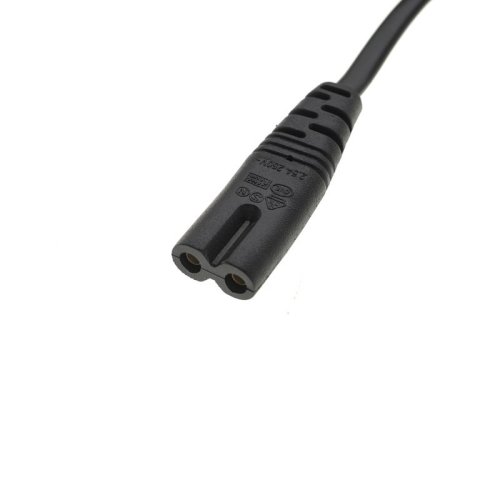 Силовий кабель для адаптера живлення ноутбука, 2-pin, з роз’ємом C7 (фігурний, PA2E)