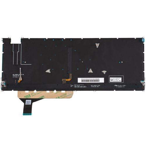 Клавіатура для ноутбука ASUS UM3402 — чорна, російська розкладка, без фрейма, з підсвіткою клавіш