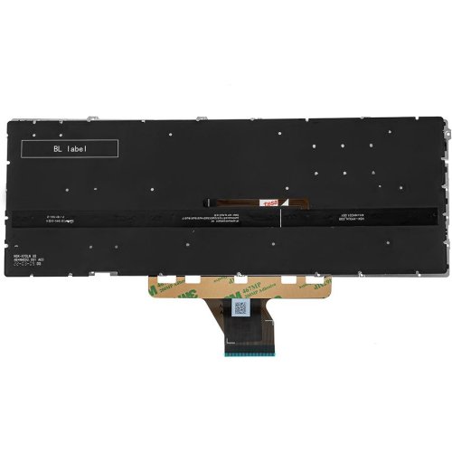 Клавіатура для ноутбука HP (15T-ES) — срібляста, російська розкладка, без рамки, з підсвіткою клавіш