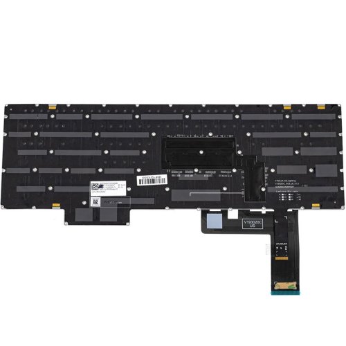 Оригінальна клавіатура для ноутбука Lenovo Legion 7-16ACHG6 — чорна, російська розкладка, без рамки, з підсвічуванням клавіш RGB PerKey