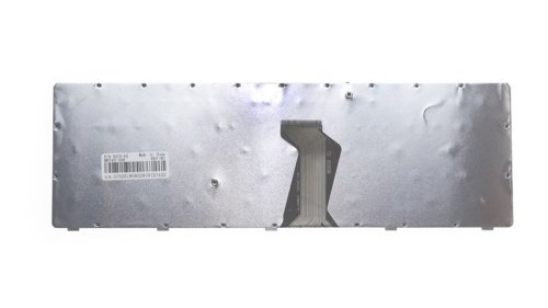 Клавіатура для ноутбука Lenovo Y570 — чорна, російська розкладка, фіолетова рамка