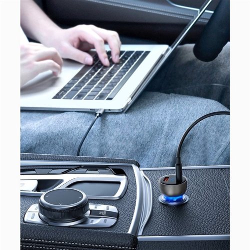 Автомобільний зарядний пристрій Baseus Particular Digital Display QC+PPS Dual Quick Charger Car Charger 65W Shallow tarnish (CCKX-C0A)