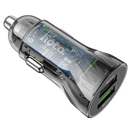 Авто зарядний пристрій Hoco Z47 QC3.0 (2USB/20W) Чорне