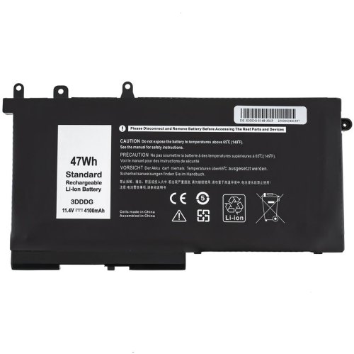 Батарея до ноутбуків DELL 93FTF (Latitude: 5480, 5580) 11.4V 4100mAh чорний колір