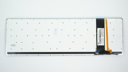 Клавіатура до ноутбуку ASUS (G550, N550, N750 серій) російська розкладка, сріблястий колір, підсвітка клавіш, без фрейму