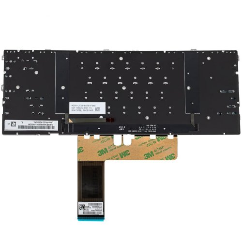 Клавіатура до ноутбуку HP (15-EP) українська розкладка, сріблястий колір, без фрейму, підсвітка клавіш (Оригінал)