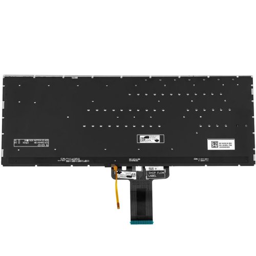 Клавіатура до ноутбуку ASUS (X421 серій) українська розкладка, сірий колір, без фрейму, підсвітка клавіш (Оригінал)