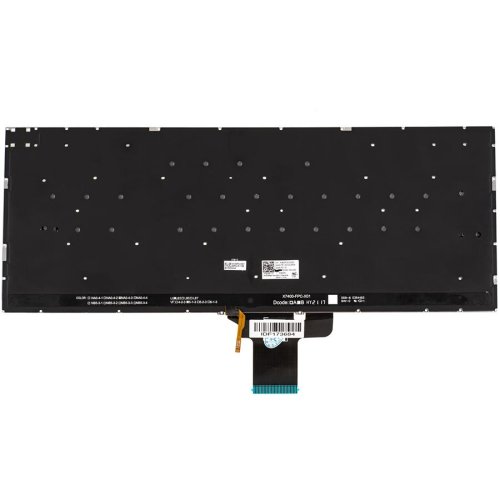 Клавіатура до ноутбуку ASUS (X3400, X7400 серій), російська розкладка, сріблястий колір, без фрейму, підсвітка клавіш (Red Esc)