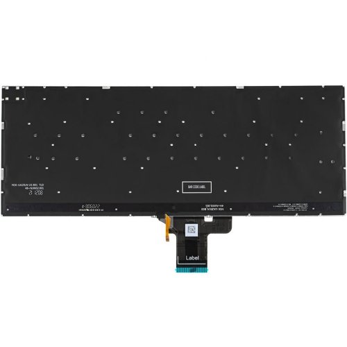 Клавіатура до ноутбуку ASUS (X3400, X7400 серій), російська розкладка, сріблястий колір, без фрейму, підсвітка клавіш