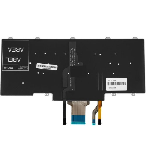 Клавіатура до ноутбуку DELL (Latitude: E5450, E7450), російська розкладка, чорний колір, без фрейму, с подсветкой, с джойстиком