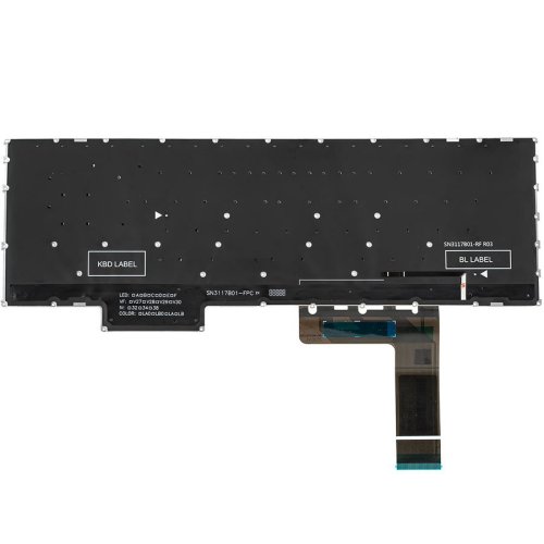 Клавіатура до ноутбуку LENOVO (IdeaPad Gaming: 3-15 серій), російська розкладка, dark сірий колір, без фрейму, підсвітка клавіш