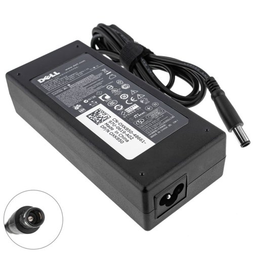 Блок живлення до ноутбуку DELL 19.5V, 6.7A, 130W, 7.4x5.0-PIN, чорний колір, RECTANGULAR