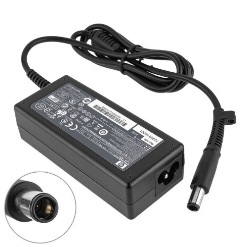 Блок живлення до ноутбуку HP 19.5V, 3.33A, 65W, 7.4x5.0-PIN, чорний колір (без кабелю!)