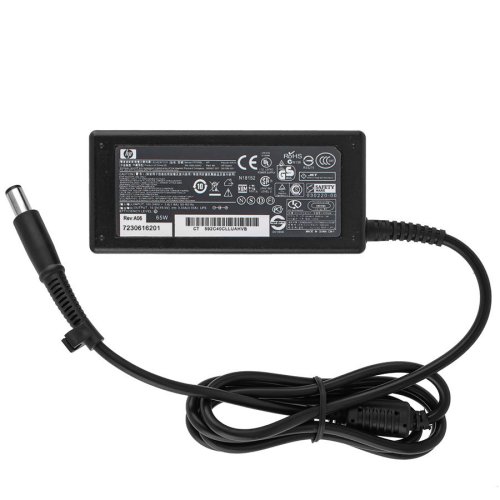 Блок живлення до ноутбуку HP 19.5V, 3.33A, 65W, 7.4x5.0-PIN, чорний колір (без кабелю!)