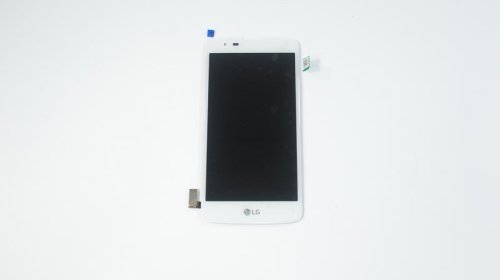 Дисплей для телефону  LG K8 K350E  білий  у зборі з тачскрином  без рамки
