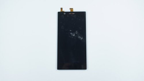 Дисплей для телефону  Lenovo K900  чорний  у зборі з тачскрином  без рамки