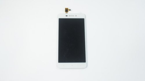 Дисплей для телефону  Lenovo S60 Laser  білий  у зборі з тачскрином  без рамки