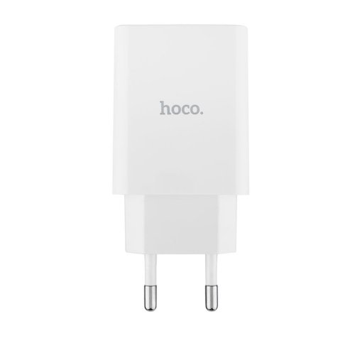 Зарядний пристрій HOCO C100A  PD20W+QC3.0  Digital display  білий  6931474769800