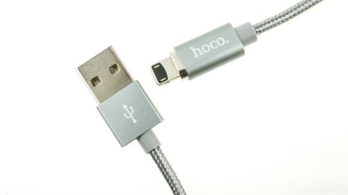 Кабель HOCO U40A для Lightning серый 1м магнитный