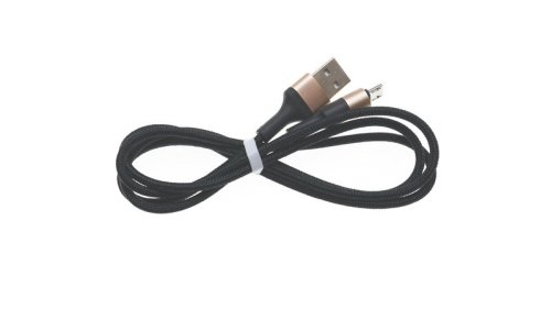 Кабель HOCO X26 XPress USB to Micro 2A 1m nylon aluminum connectors black/gold
