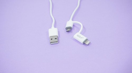 Кабель GOLF GC-20 Lightning and microUSB 2in1