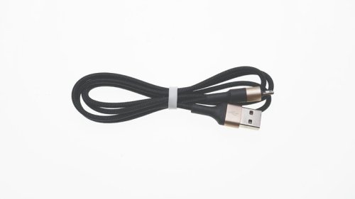 Кабель HOCO X26 USB to iP 2A 1m nylon aluminum connectors black/gold