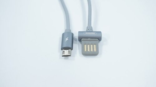 Кабель REMAX Waist Drum для MicroUSB  серый