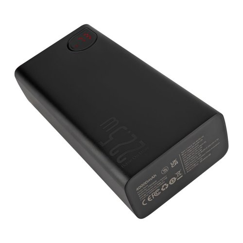 Power Bank Baseus Adaman Metal Digital Display  40000mAh  22.5W  чорний (PPAD020101)()