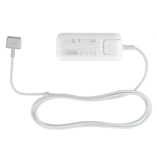 Блок живлення для ноутбука Apple MagSafe2 (A1436) з євроадаптером, T‑подібний роз’єм, 14.85V 3.05A 45W, білий