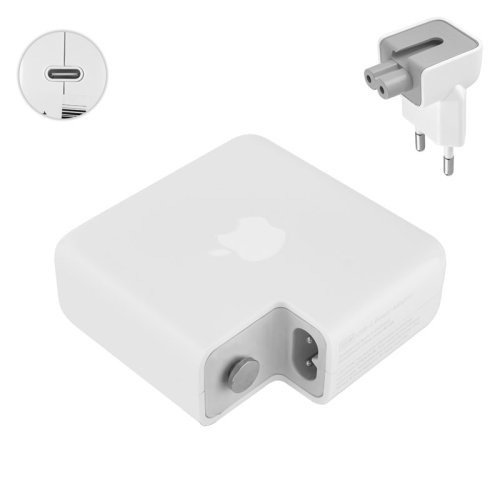 Блок живлення для ноутбука Apple USB‑C 96W, білий, у комплекті з кабелем